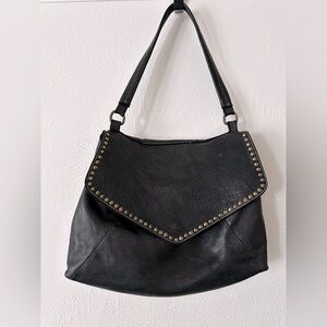 Costanza Rota | Black Leather Studded Should Bag